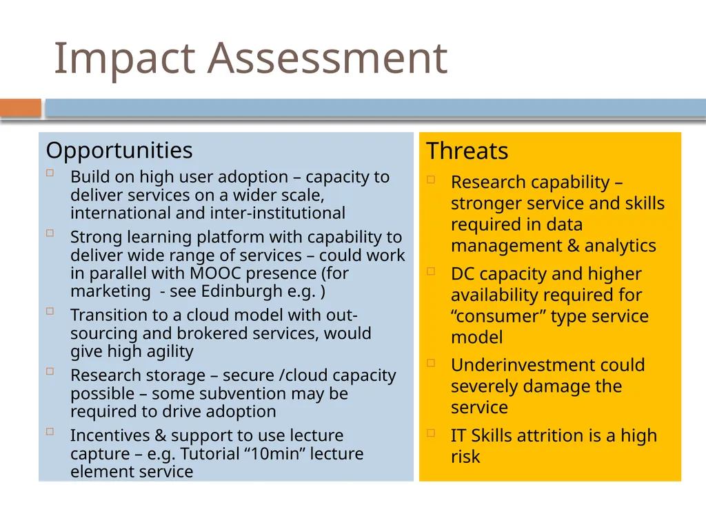 IT Strategy Review March 2014 This presentation - slide 13 of 16