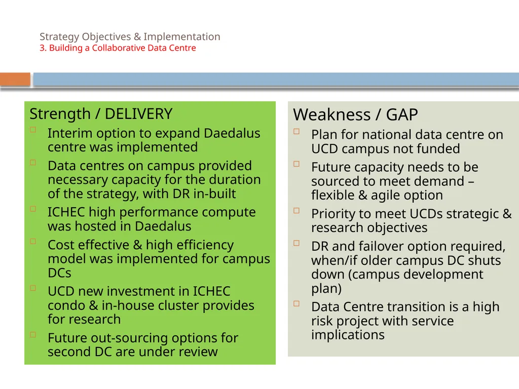 IT Strategy Review March 2014 This presentation - slide 10 of 16
