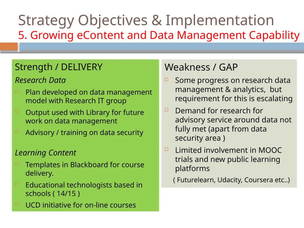 IT Strategy Review March 2014 This presentation - slide 12 of 16