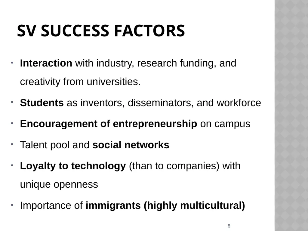 Silicon valley (SV) and Canadian IT ventures - slide 8 of 25