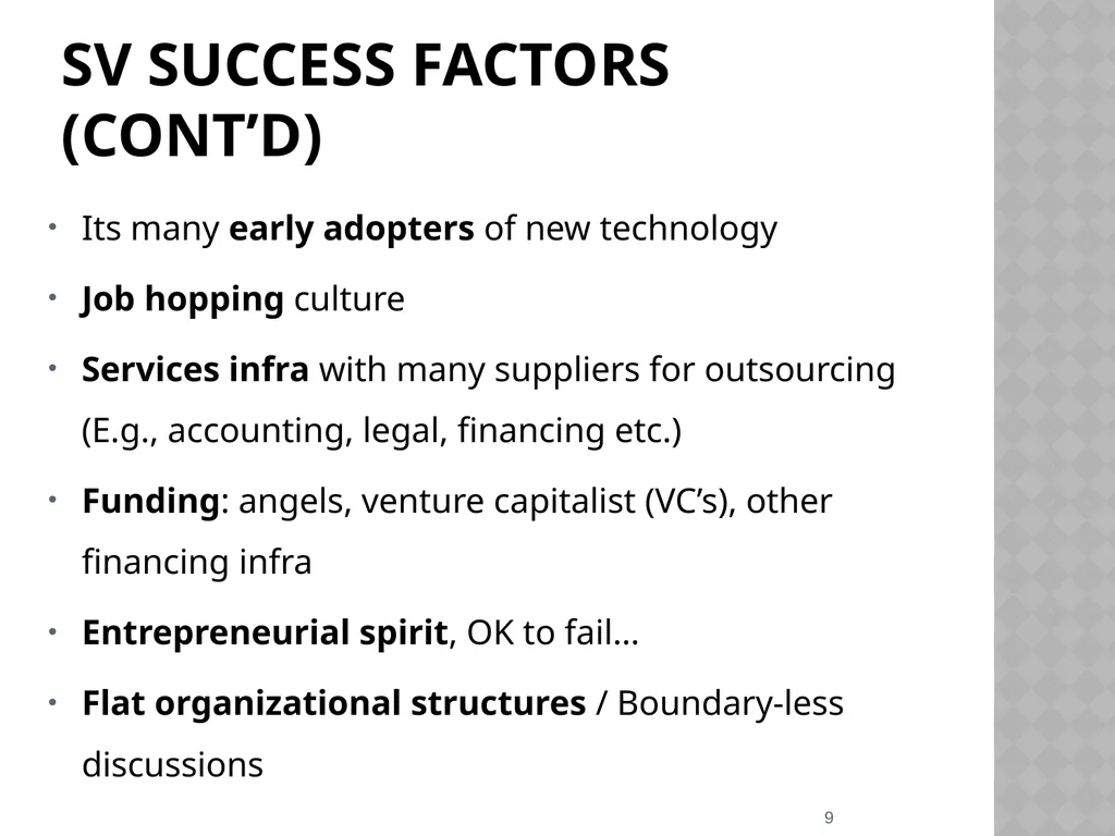 Silicon valley (SV) and Canadian IT ventures - slide 9 of 25