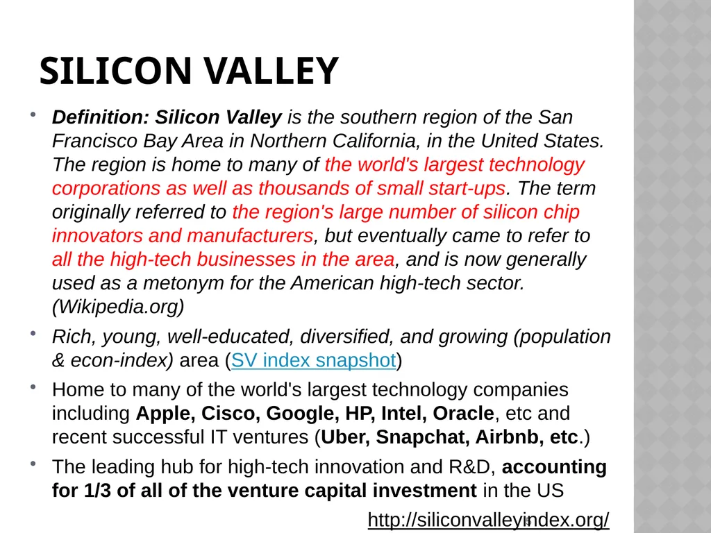 Silicon valley (SV) and Canadian IT ventures - slide 5 of 25