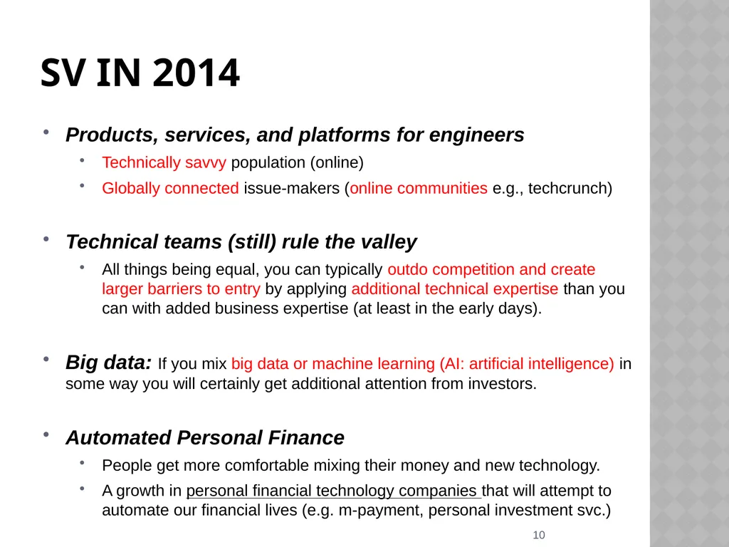 Silicon valley (SV) and Canadian IT ventures - slide 10 of 25