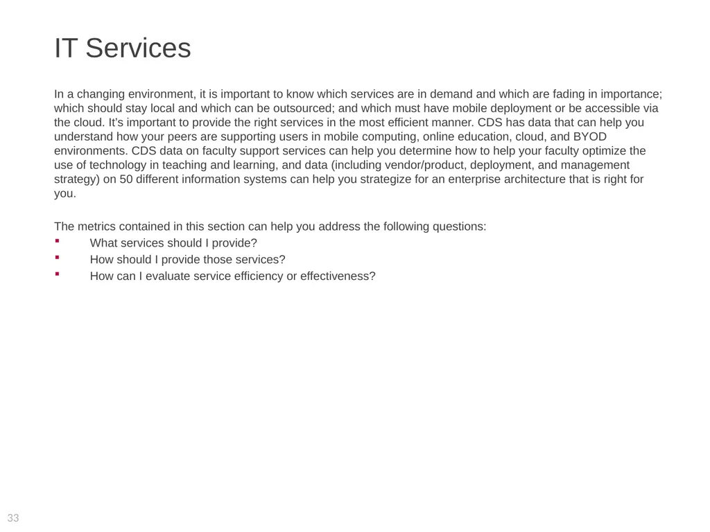 2015 EDUCAUSE Core Data Service (CDS) Benchmarking - slide 33 of 53