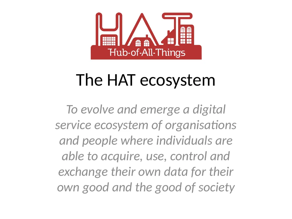 The HAT ecosystem To evolve and emerge a digital