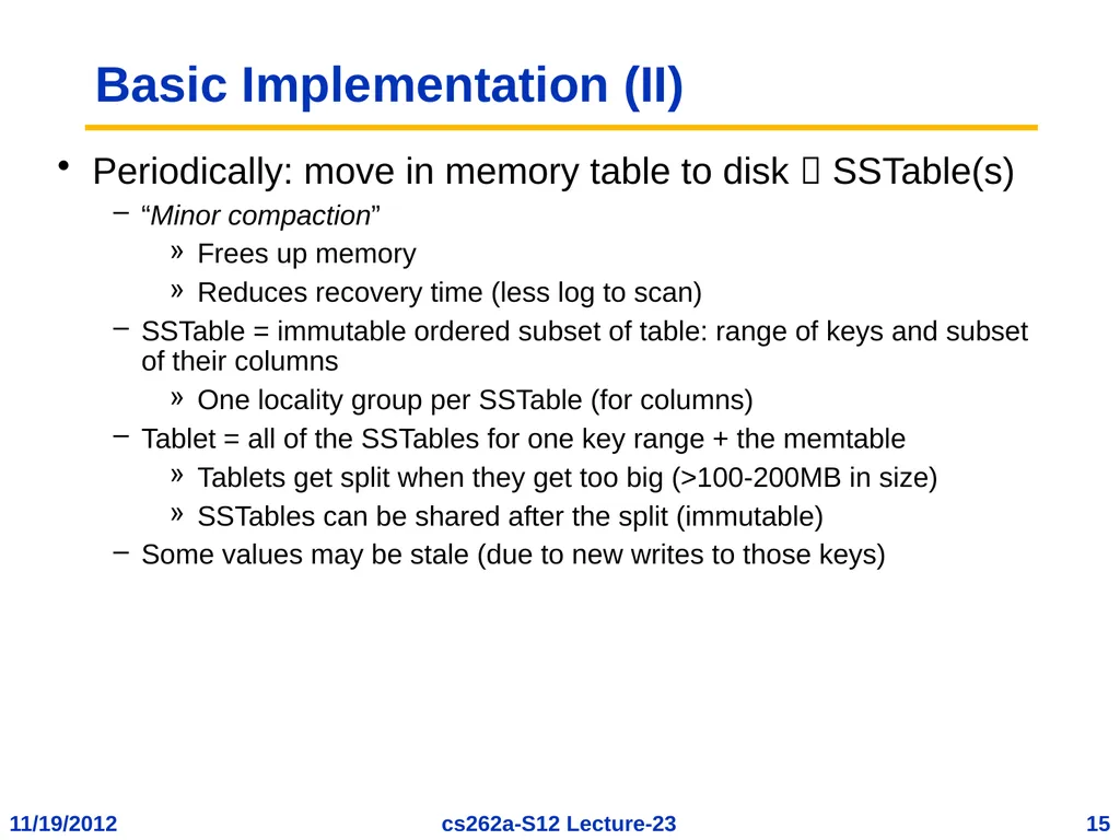 EECS 262a Advanced Topics in Computer Systems - slide 15 of 54