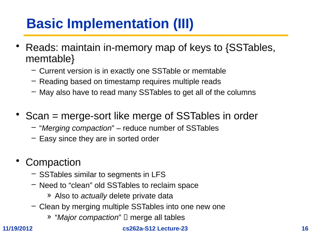 EECS 262a Advanced Topics in Computer Systems - slide 16 of 54