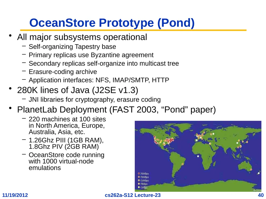 EECS 262a Advanced Topics in Computer Systems - slide 40 of 54