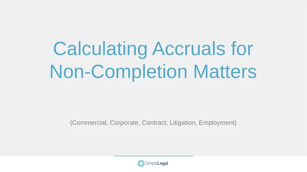 Template Law Firm Accruals Training How to Use - slide 8 of 15