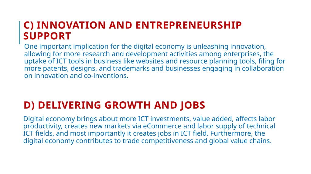 Development implications of the Digital economies: - slide 6 of 24