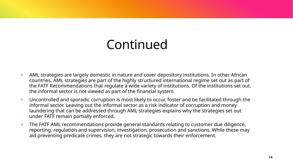 Study on Intensifying the fight against corruption - slide 14 of 24