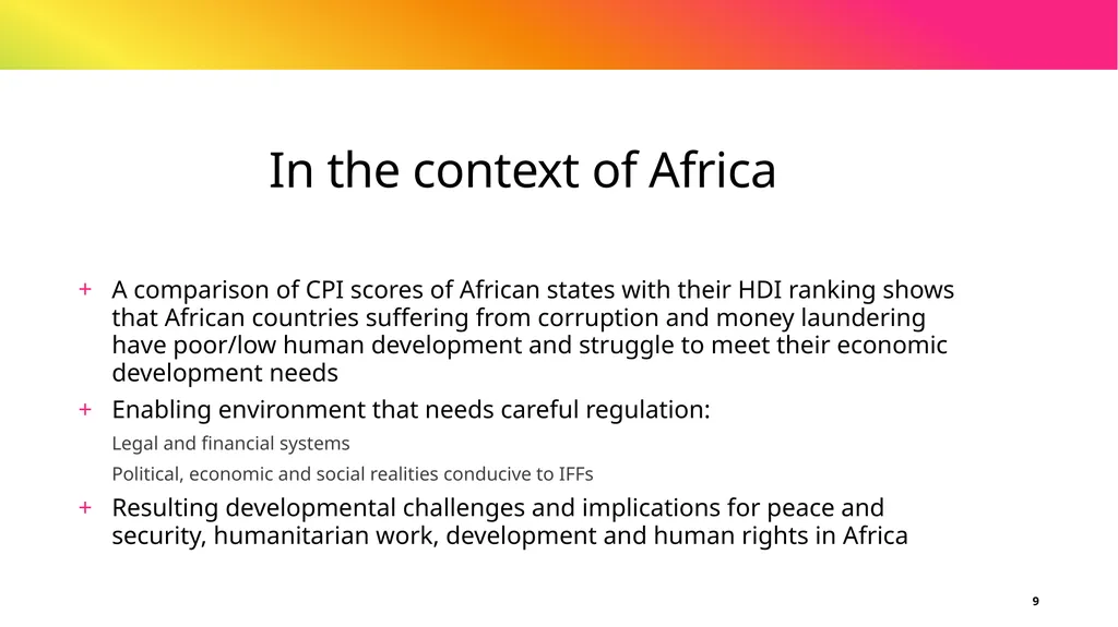 Study on Intensifying the fight against corruption - slide 9 of 24