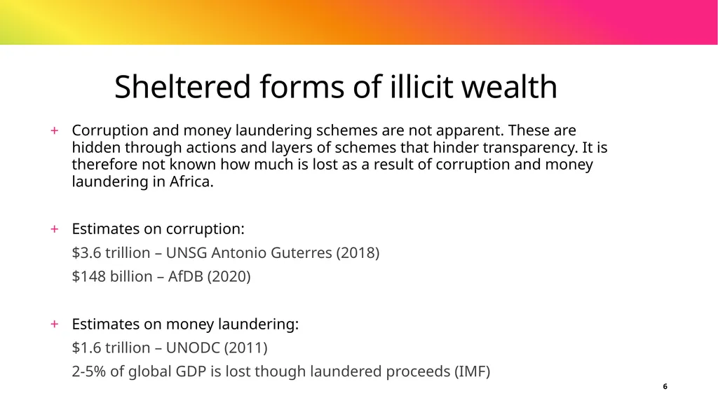 Study on Intensifying the fight against corruption - slide 6 of 24