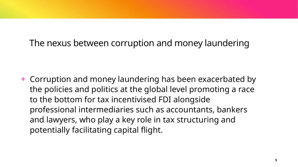 Study on Intensifying the fight against corruption - slide 5 of 24