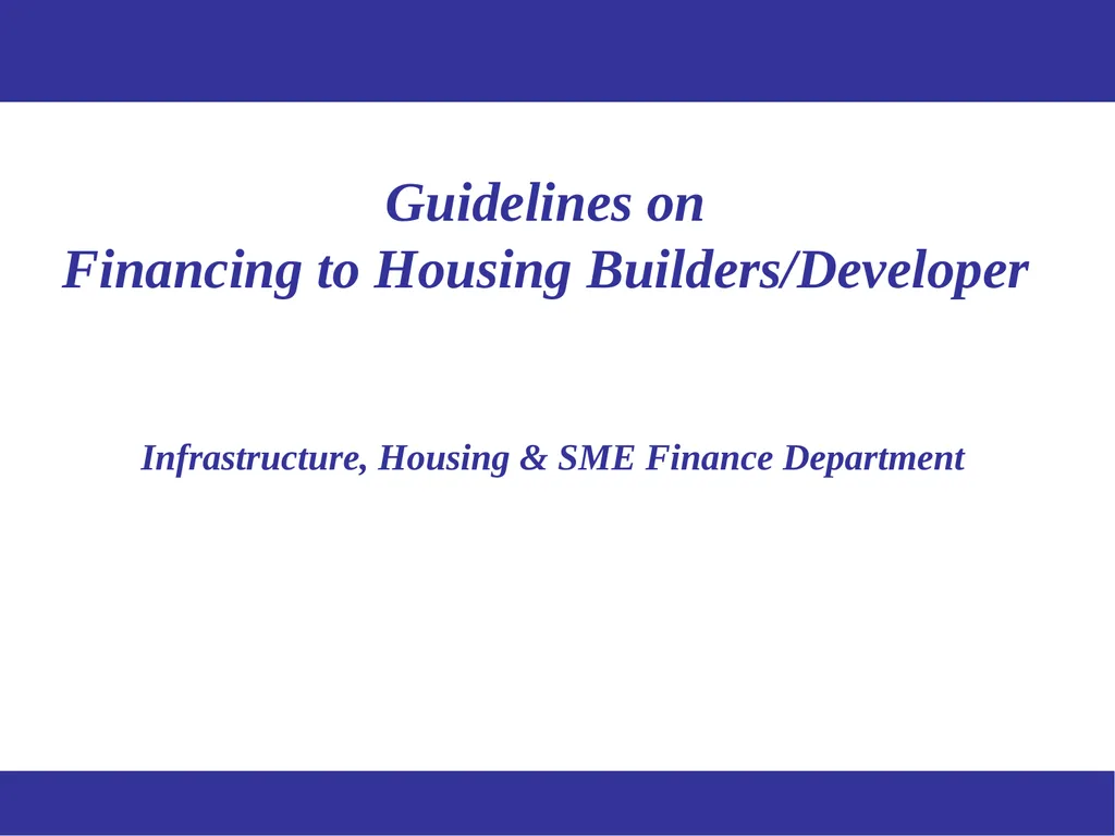 Workshop on Housing Finance Prudential Regulations - slide 2 of 20