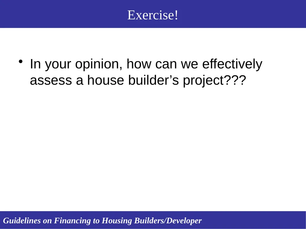 Workshop on Housing Finance Prudential Regulations - slide 11 of 20