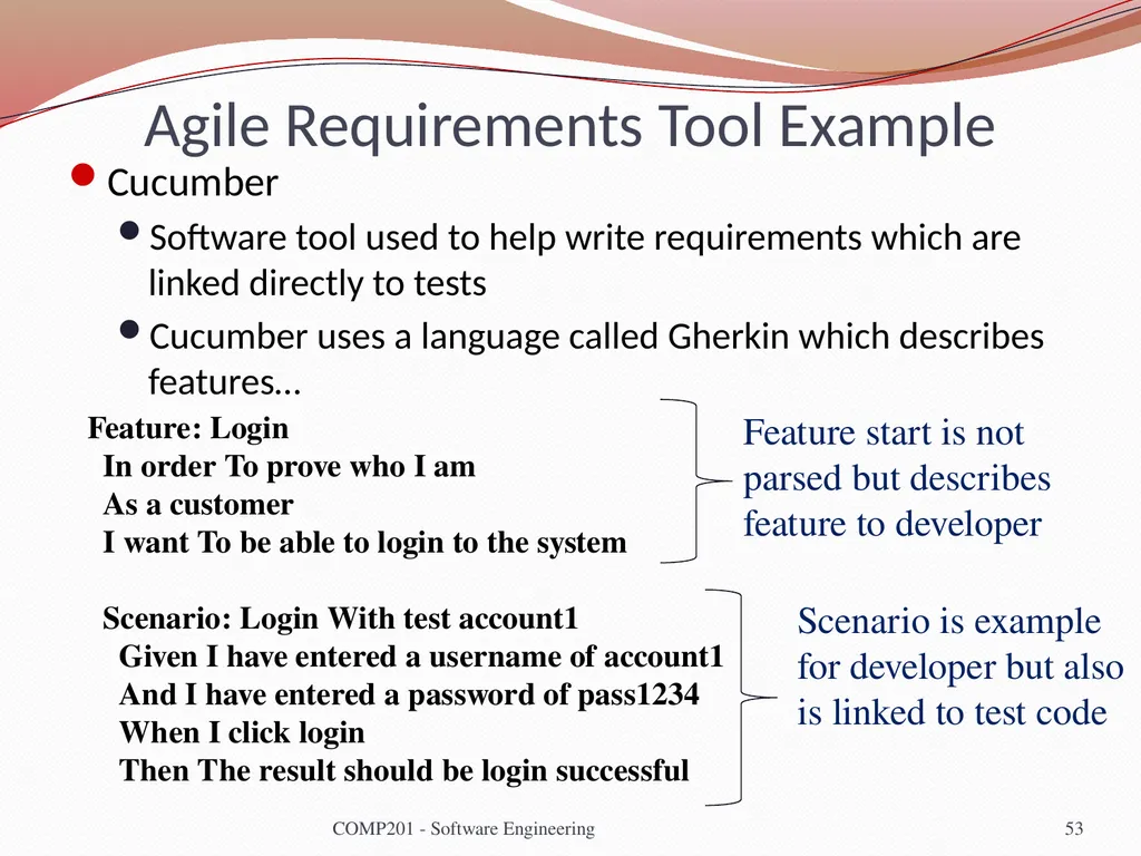 Software Engineering COMP 201 Lecturer: Sebastian - slide 53 of 56