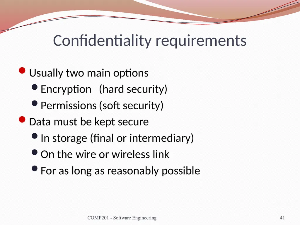 Software Engineering COMP 201 Lecturer: Sebastian - slide 41 of 56