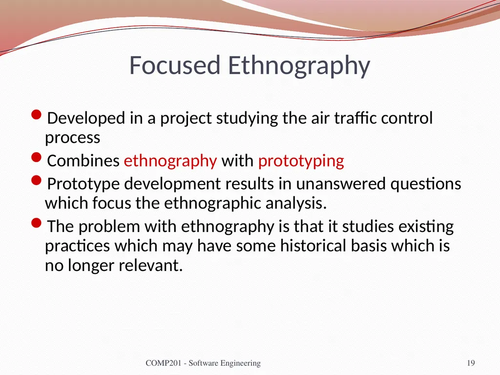 Software Engineering COMP 201 Lecturer: Sebastian - slide 19 of 56
