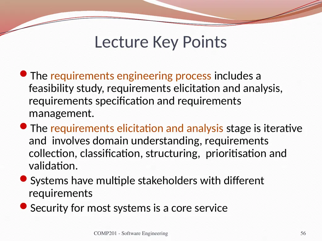 Software Engineering COMP 201 Lecturer: Sebastian - slide 56 of 56