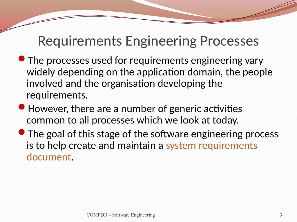 Software Engineering COMP 201 Lecturer: Sebastian - slide 3 of 56