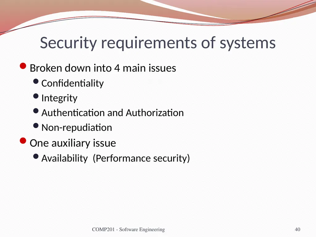 Software Engineering COMP 201 Lecturer: Sebastian - slide 40 of 56