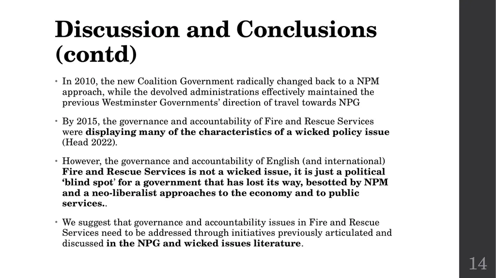 Governance and accountability in English Fire and - slide 15 of 16