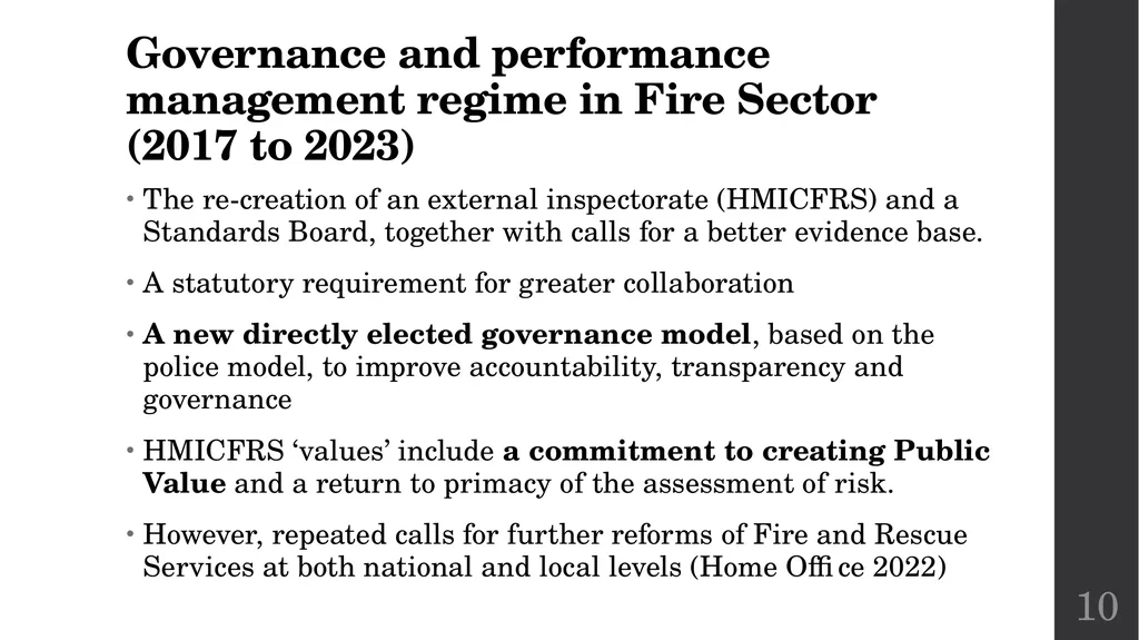 Governance and accountability in English Fire and - slide 11 of 16