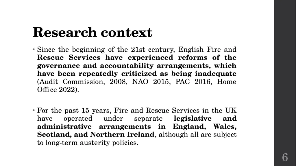 Governance and accountability in English Fire and - slide 6 of 16