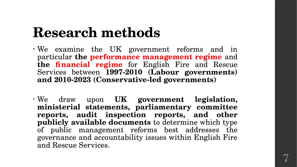 Governance and accountability in English Fire and - slide 7 of 16