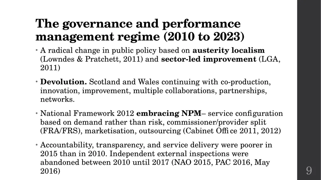 Governance and accountability in English Fire and - slide 10 of 16