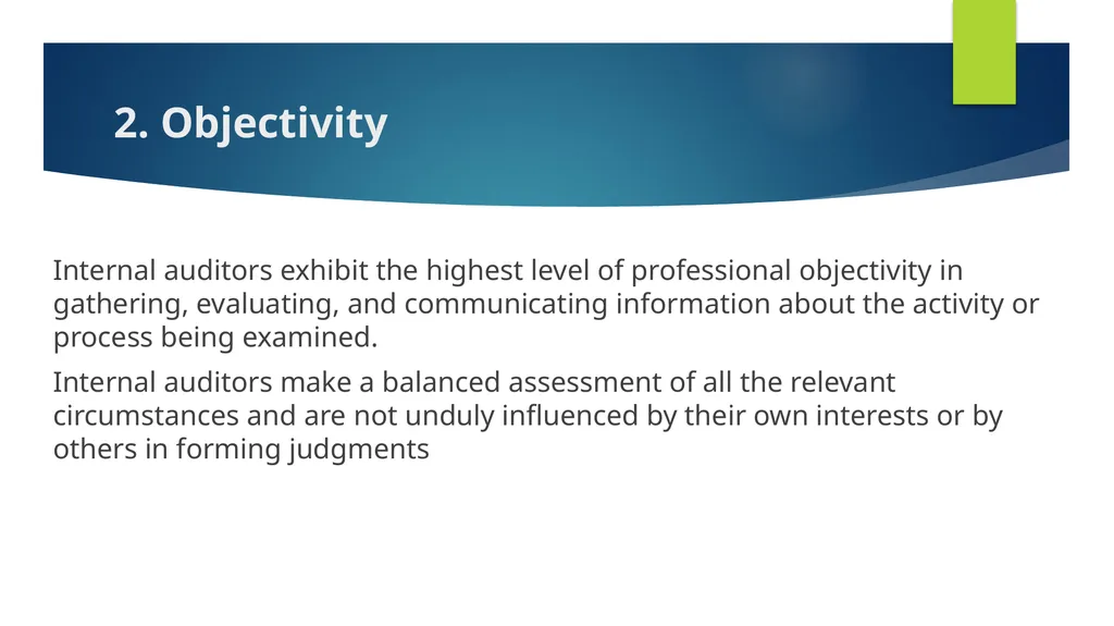 Ethics and Internal Audit-the critical link- - slide 11 of 52