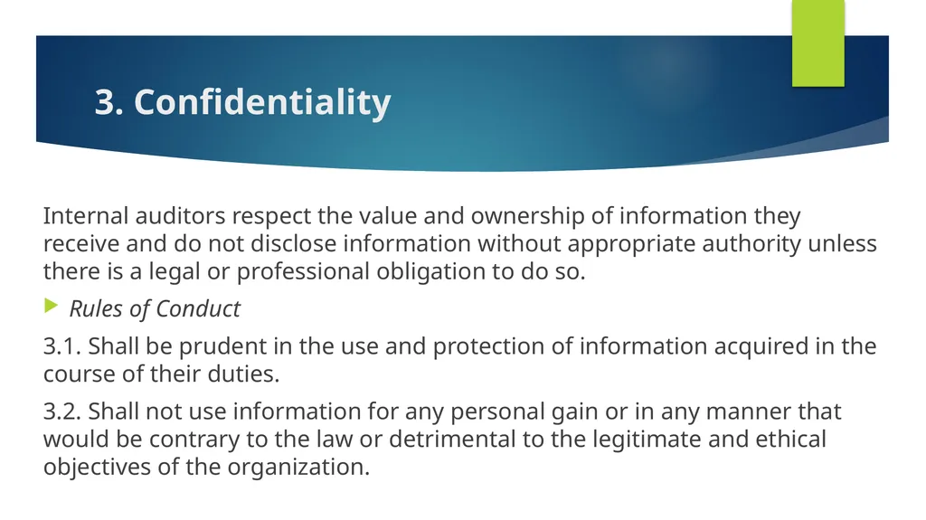 Ethics and Internal Audit-the critical link- - slide 13 of 52