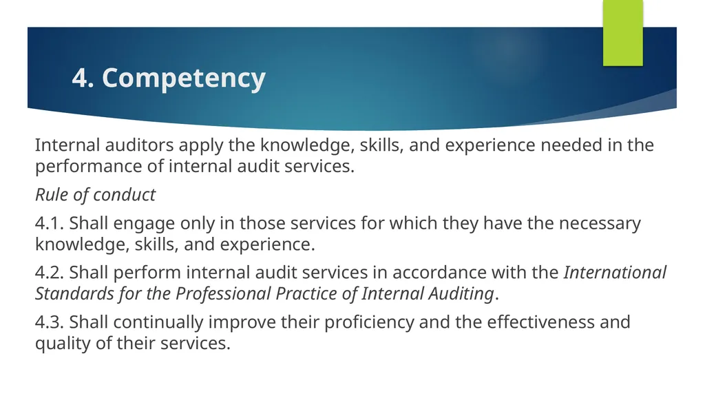 Ethics and Internal Audit-the critical link- - slide 14 of 52