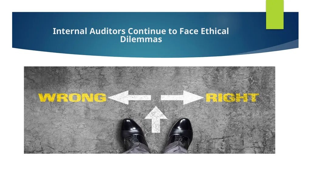 Ethics and Internal Audit-the critical link- - slide 24 of 52
