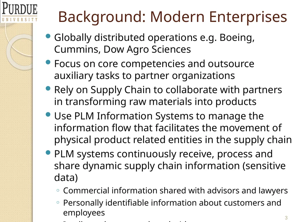Protecting and Securing PLM and Supply Chain Data - slide 3 of 36