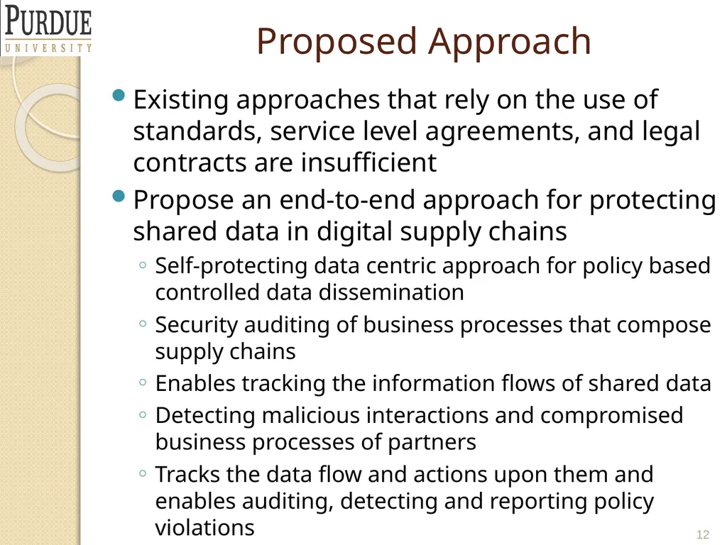 Protecting and Securing PLM and Supply Chain Data - slide 12 of 36