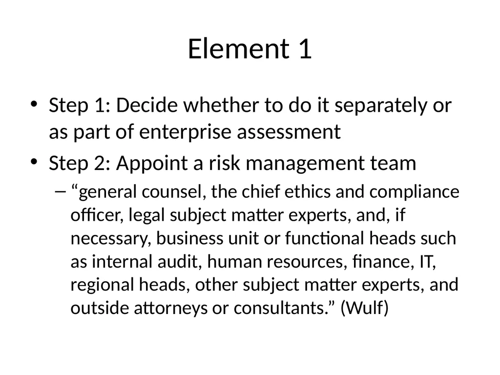 Corporate Ethics Compliance * Required by Federal - slide 5 of 18