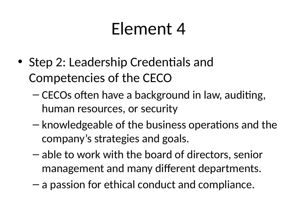 Corporate Ethics Compliance * Required by Federal - slide 15 of 18