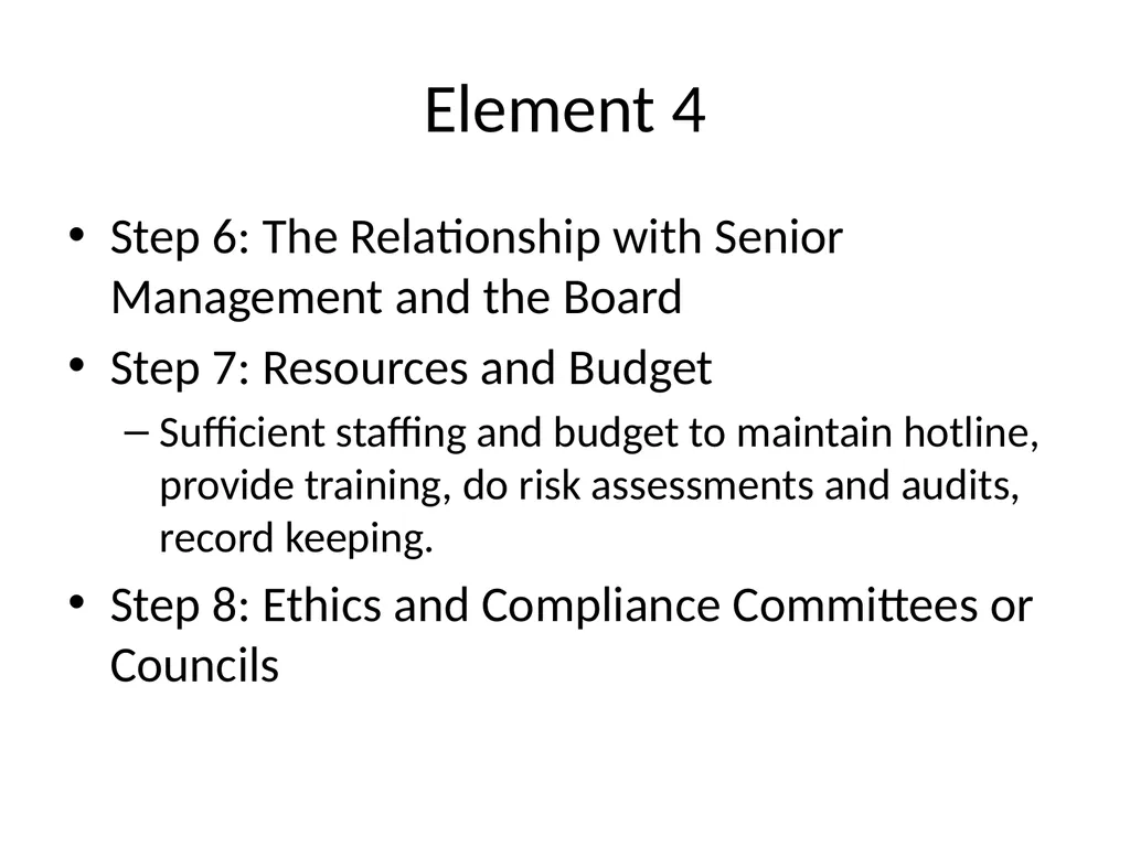 Corporate Ethics Compliance * Required by Federal - slide 18 of 18
