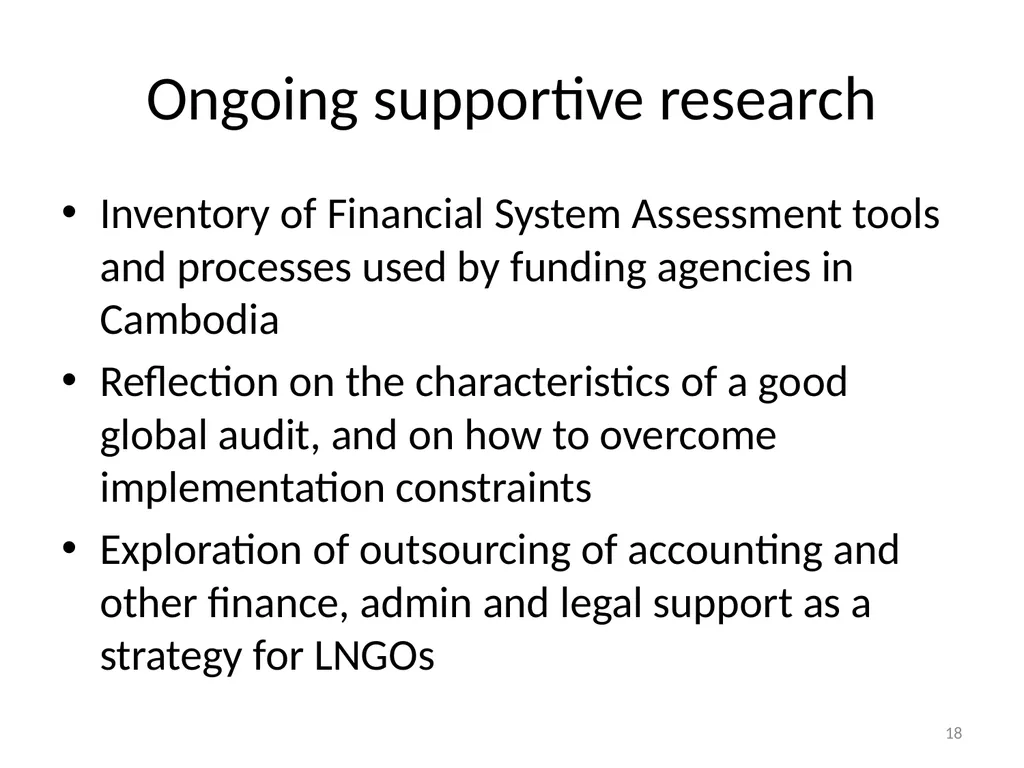 2015 Grantmaker Survey Due Diligence, funding - slide 18 of 20