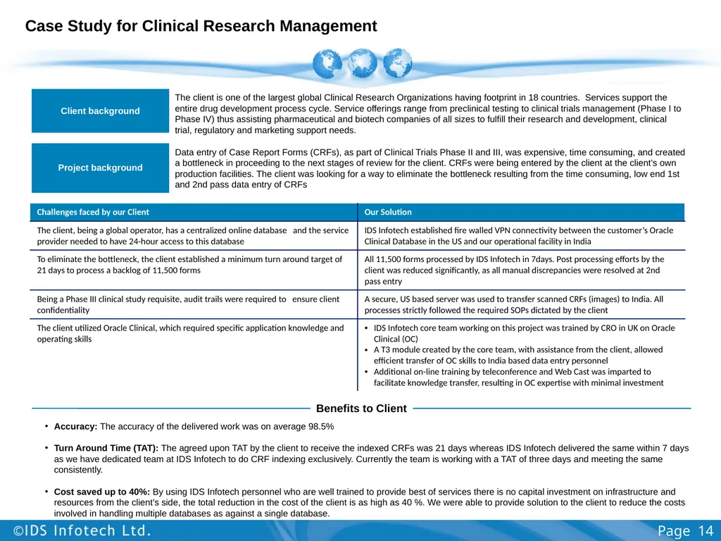 Healthcare Services Group including Clinical Trial - slide 14 of 28