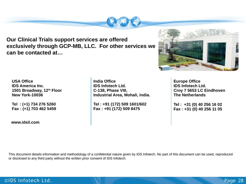 Healthcare Services Group including Clinical Trial - slide 28 of 28