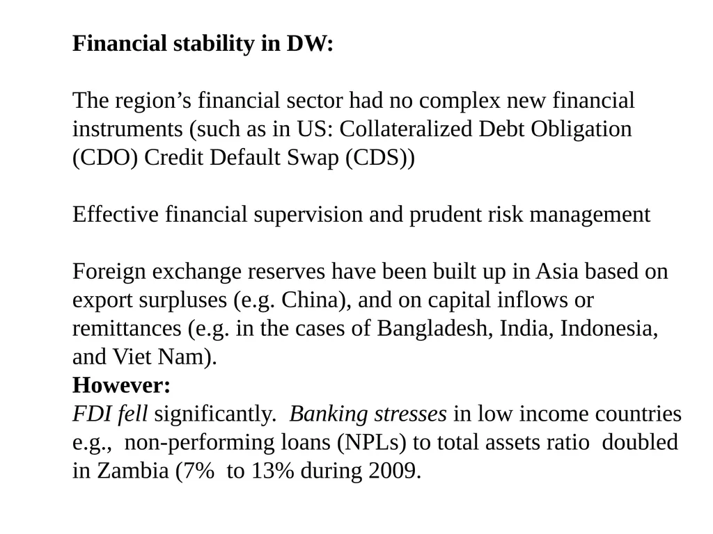 Topic 1: Global Impact of the 2008 Financial - slide 26 of 58