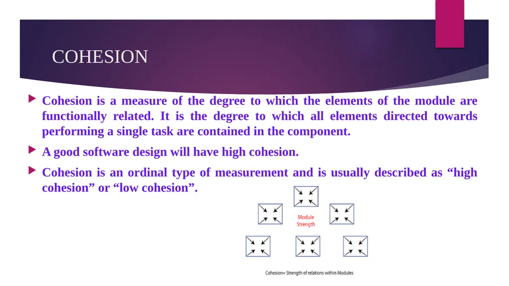 SOFTWARE ENGINEERING TOPIC : COUPLING AND COHESION - slide 16 of 27