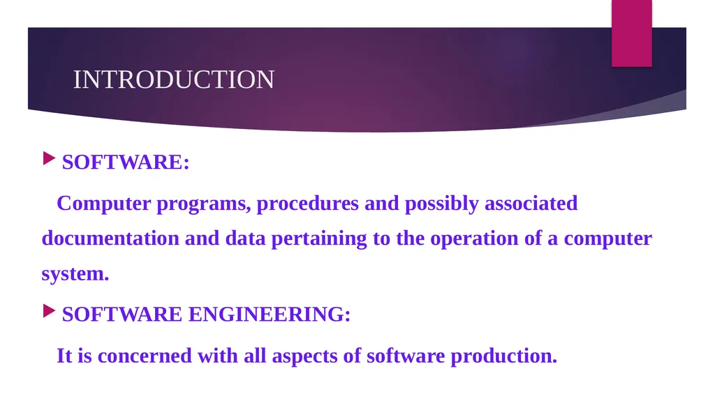 SOFTWARE ENGINEERING TOPIC : COUPLING AND COHESION - slide 2 of 27