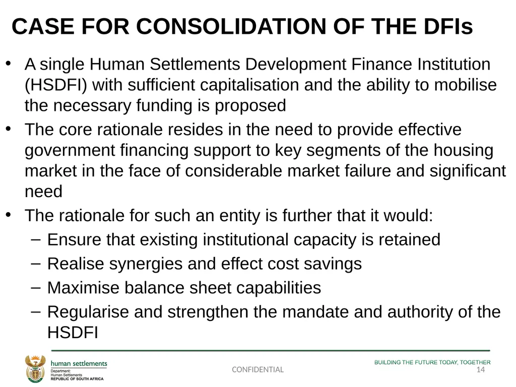 PORTFOLIO COMMITTEE PRESENTATION ON THE - slide 14 of 29