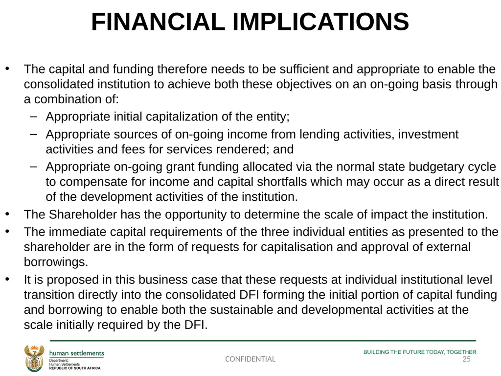 PORTFOLIO COMMITTEE PRESENTATION ON THE - slide 25 of 29
