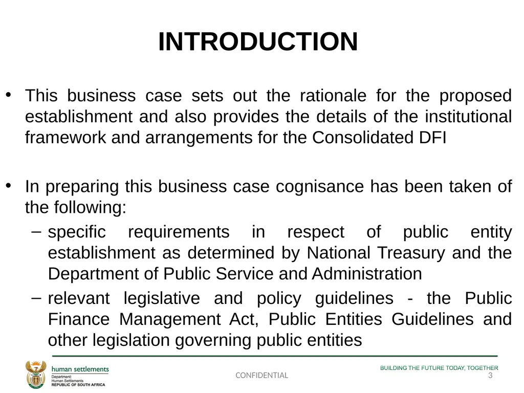 PORTFOLIO COMMITTEE PRESENTATION ON THE - slide 3 of 29