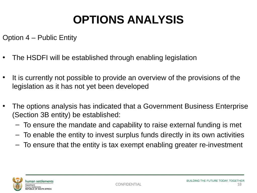 PORTFOLIO COMMITTEE PRESENTATION ON THE - slide 18 of 29